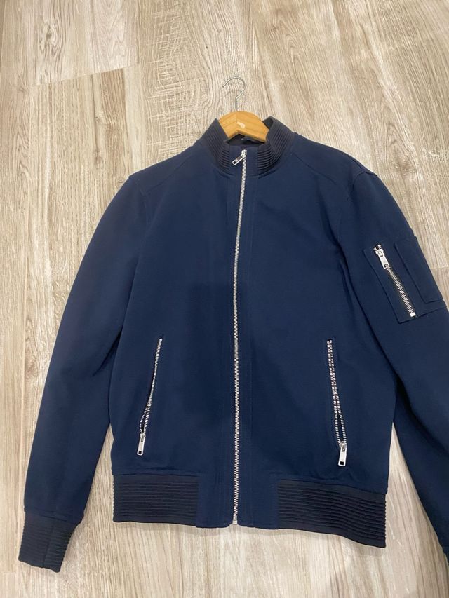 Chaqueta Bomber Azul