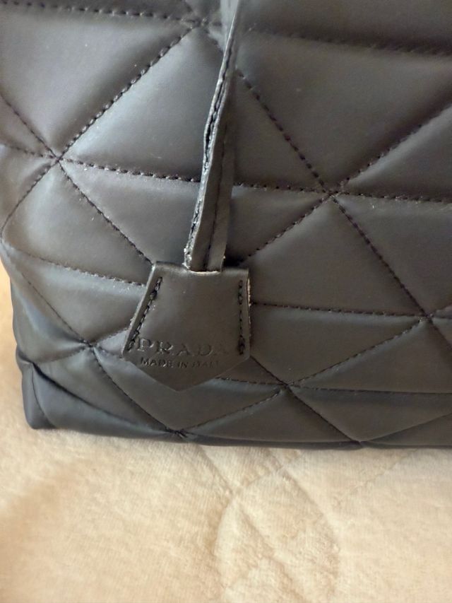 Borsa Prada Nera Tela Tracolla