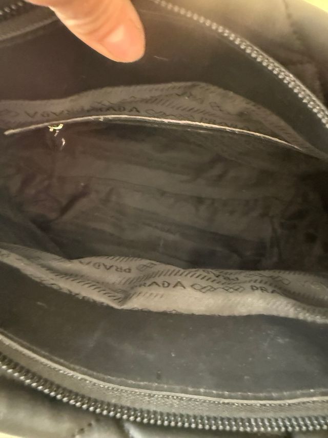 Borsa Prada Nera Tela Tracolla