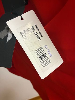 Vestido Minueto Rojo Talla S Sin Estrenar