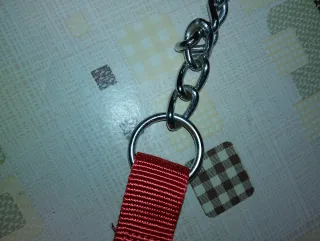 Catena per guinzaglio con manico rosso
