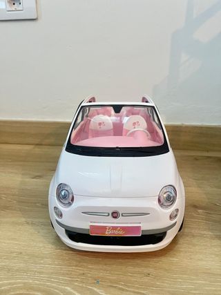 Coche Fiat 500 Barbie Blanco