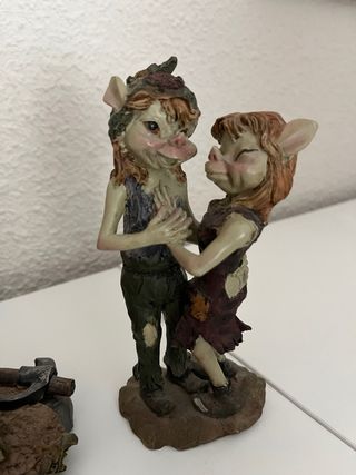 Figuras de duendes decorativas