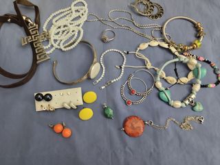 Lote vintage de bisutería