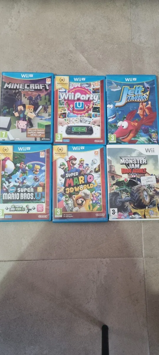 Nintendo Wii U Nera + Giochi e Controller