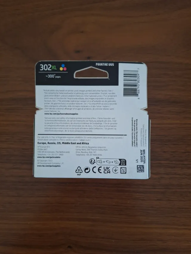 Tinta HP 302 XL Tricolor