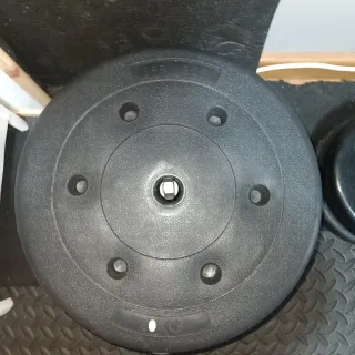 Disco pesas plástico 20kg 28/30mm