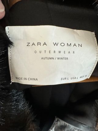Abrigo fiesta Zara Talla L