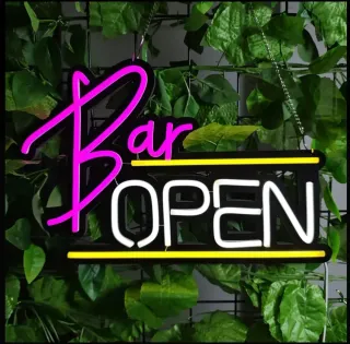 Lampada Neon LED "BAR Open"