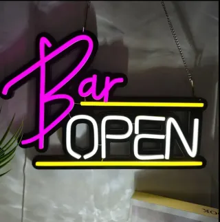Lampada Neon LED "BAR Open"
