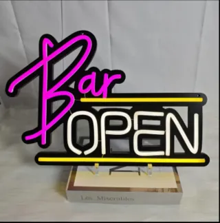 Lampada Neon LED "BAR Open"