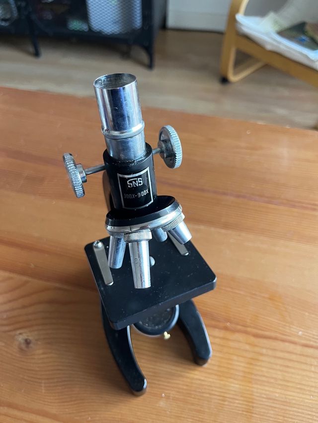 Microscopio Vintage SNS 100X-900X
