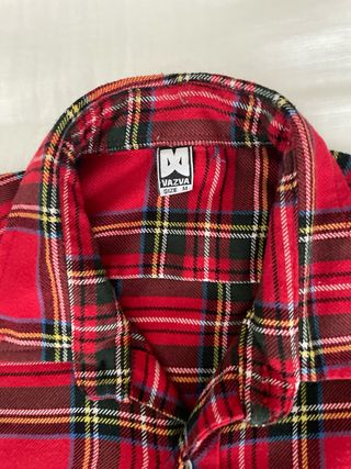 Camisa Vazva cuadros roja y verde