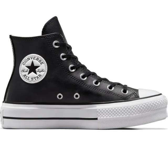 Sneakers Converse nere con piattaforma