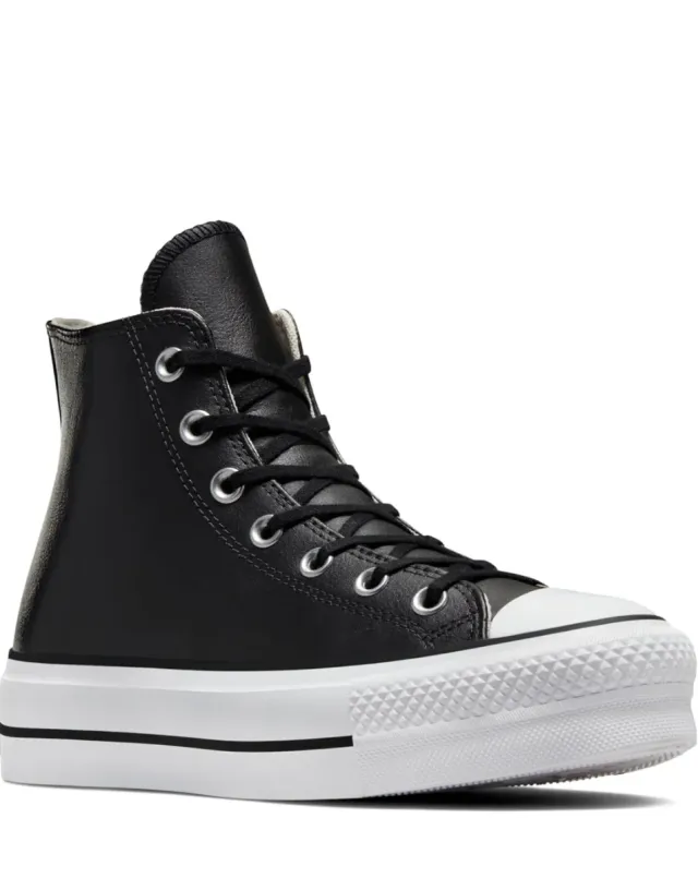 Sneakers Converse nere con piattaforma