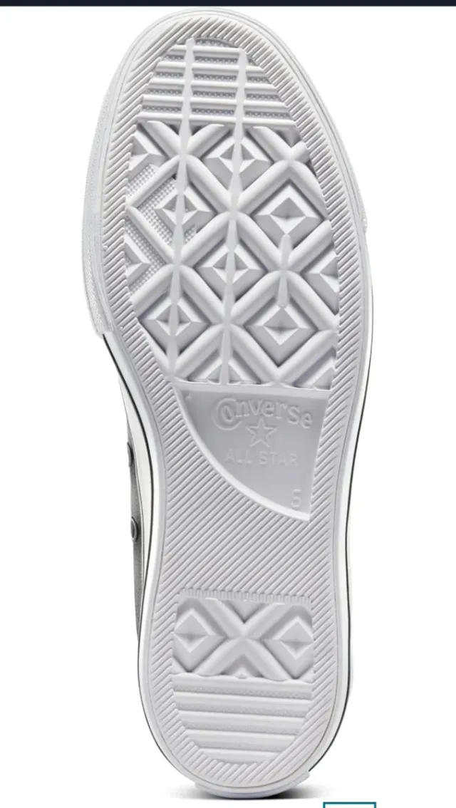 Sneakers Converse nere con piattaforma