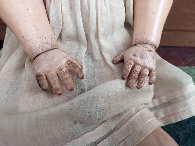 Muñeca antigua porcelana Gans Seyfarth, vintage