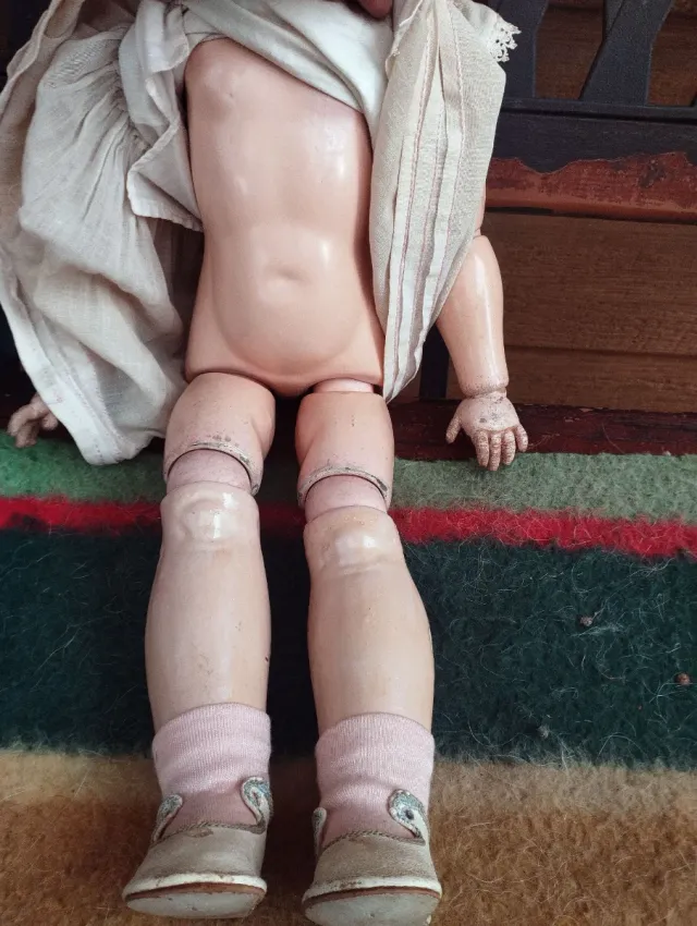 Muñeca antigua porcelana Gans Seyfarth, vintage