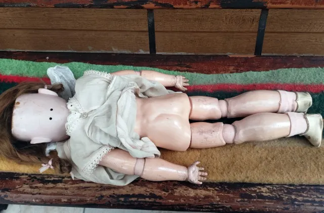 Muñeca antigua porcelana Gans Seyfarth, vintage