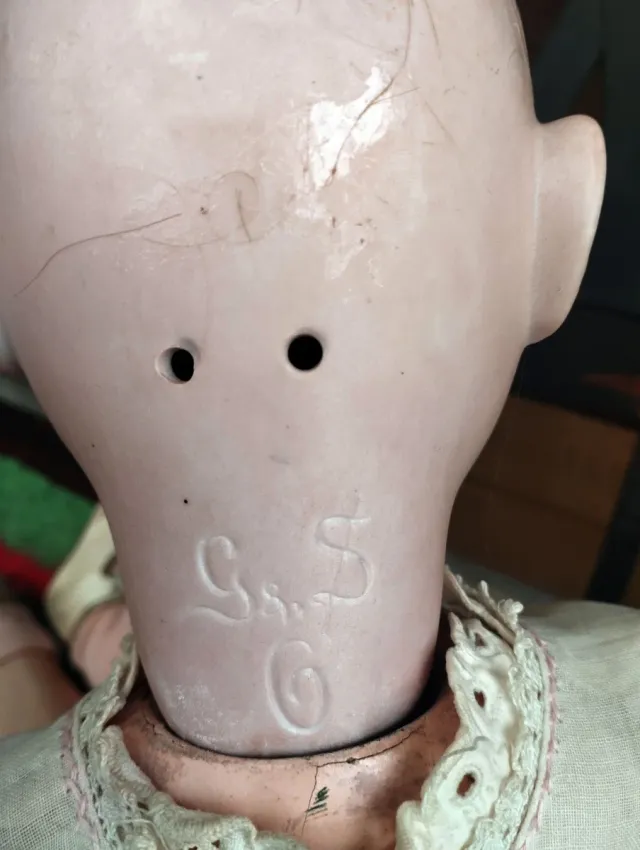 Muñeca antigua porcelana Gans Seyfarth, vintage