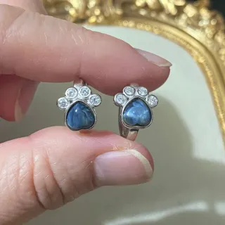 Pendientes Plata Corazón Pietersite