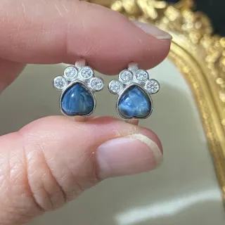 Pendientes Plata Corazón Pietersite