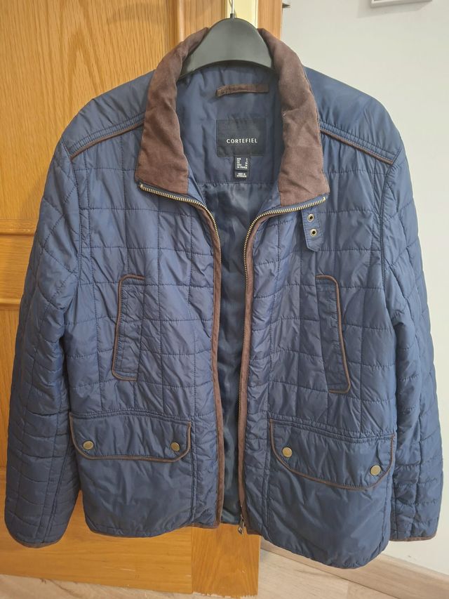 Chaqueta Cortefiel acolchada azul Talla S