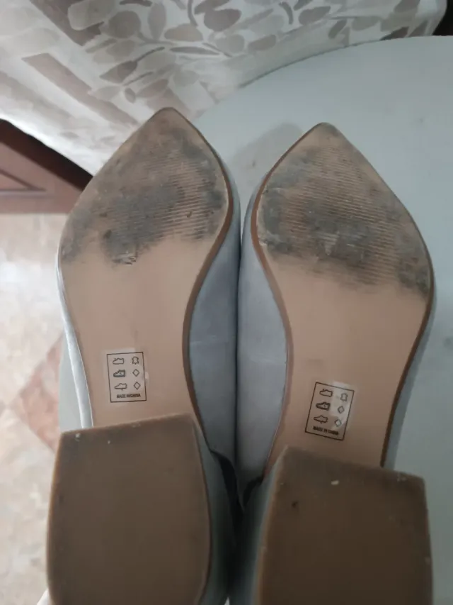 Zapatos tacón Steve Madden grises talla 40