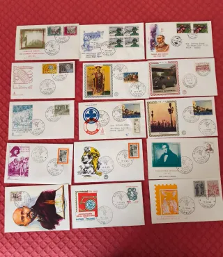 26 buste primo giorno varie annate non complete