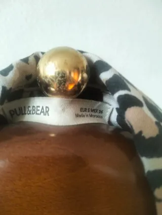 Camisa estampado leopardo manga corta