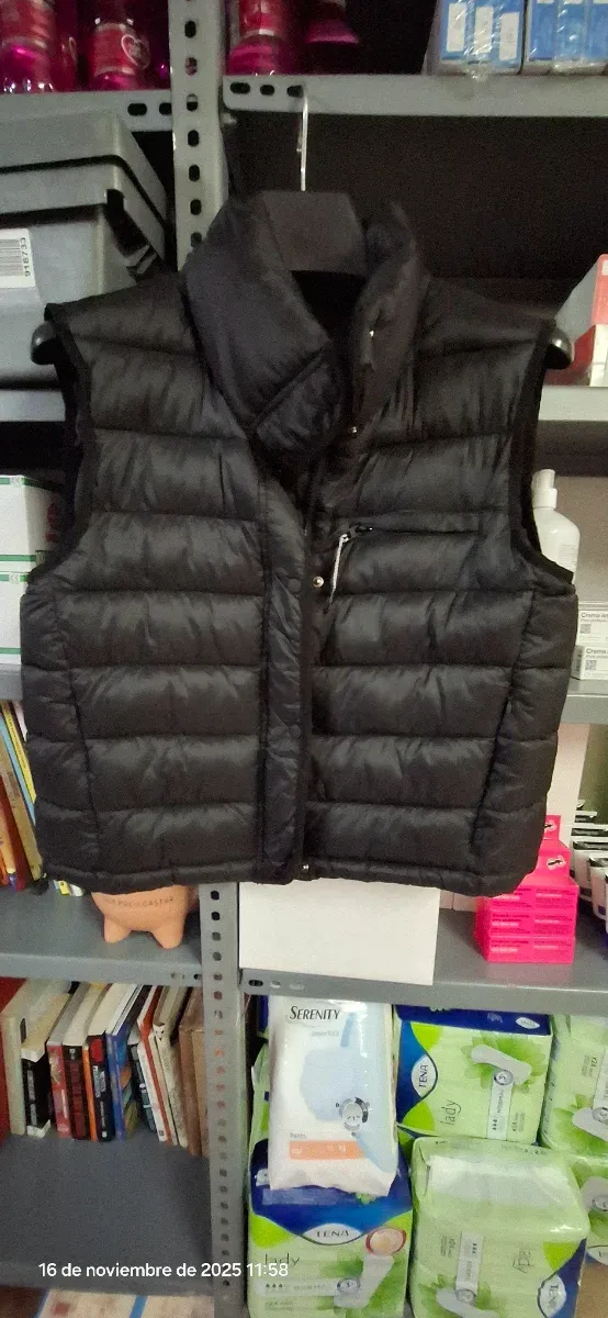 Colete de penas preto infantil