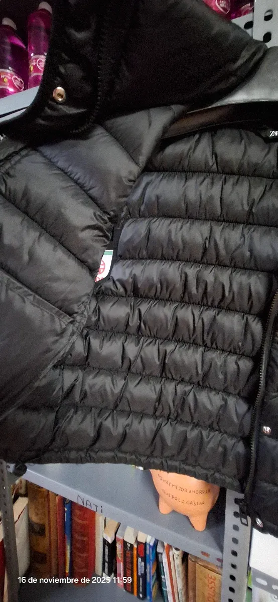 Colete de penas preto infantil