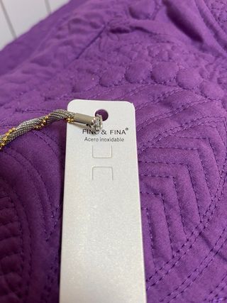 Pulsera Fina Fina Acero Dorado y Plateado