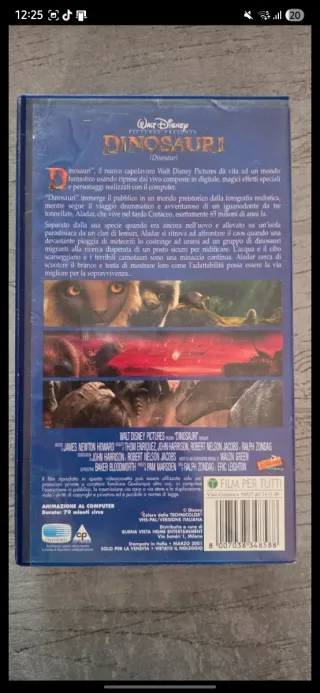 Dinosauri 2001 (VHS) VS4858 Walt Disney