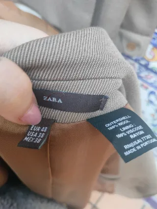 Traje Zara Marrón Hombre