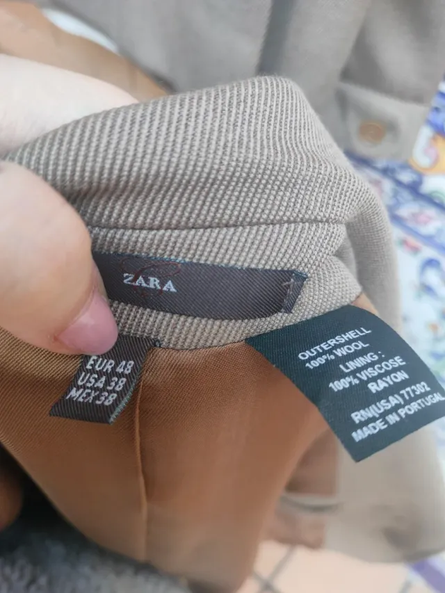 Traje Zara Marrón Hombre