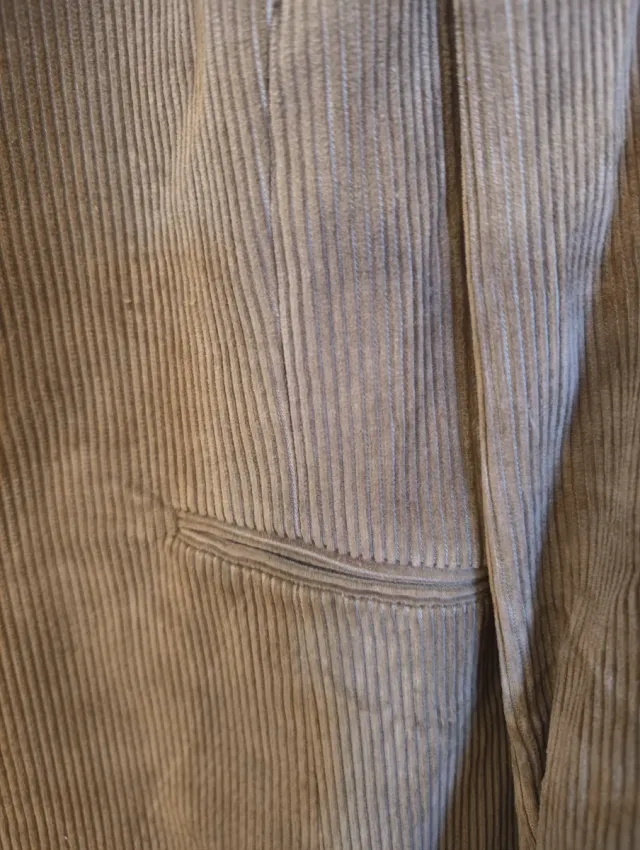 Chaqueta pana mujer camel tostado