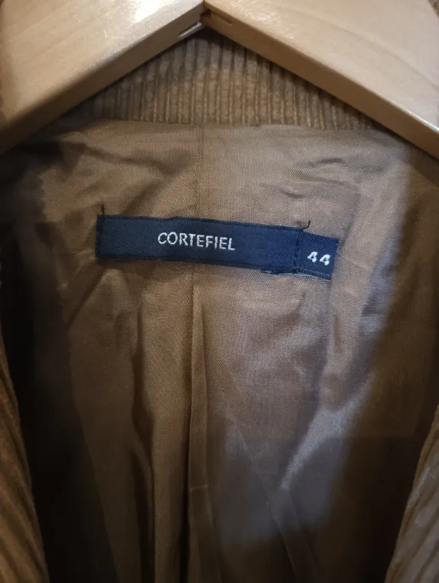 Chaqueta pana mujer camel tostado