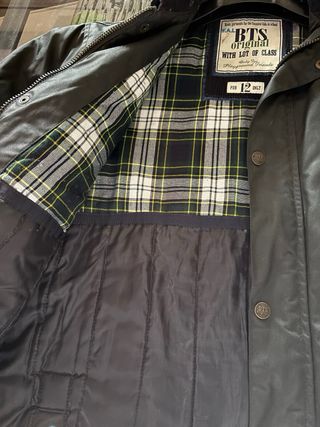 Cazadora estilo Barbour chubasquero calentito