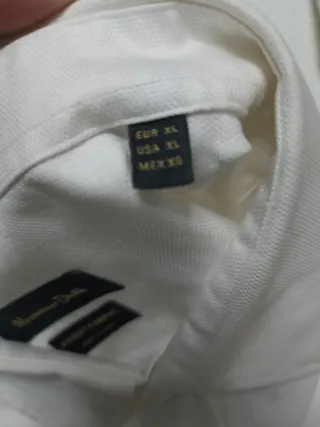 Camisa Massimo Dutti Blanca. Manga LARGA