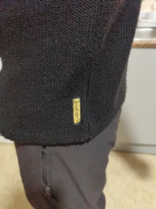 Chaqueta de punto negra hombre