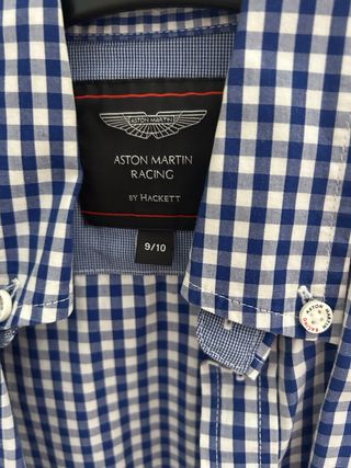 Camisa Hackett Niño Talla 9-10 Aston Martín