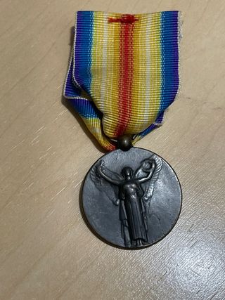 Medalla Victoria Interaliada Francesa 1922 WWI R.