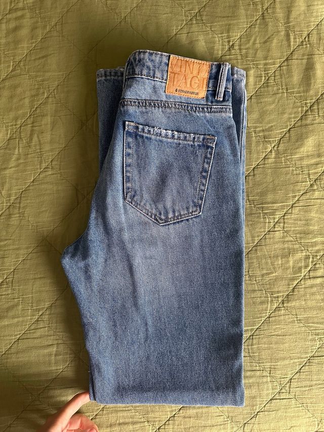 Pantalones vaqueros campana azules