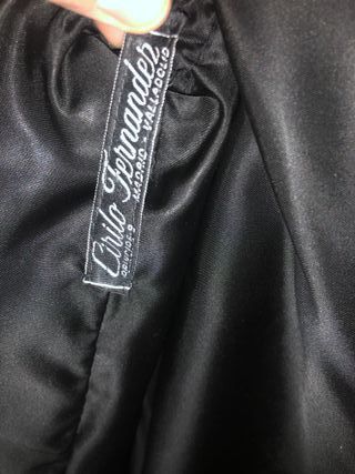 Chaqueta corta astracán negra