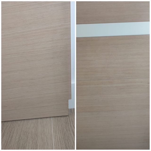 Dormitorio de madera de roble