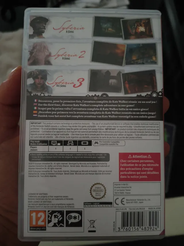 Syberia Trilogy Nintendo Switch