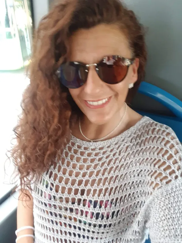 Jersey gris calado talla única manga corta