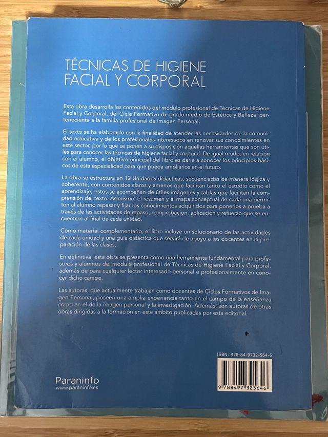 Técnicas de higiene facial y corporal