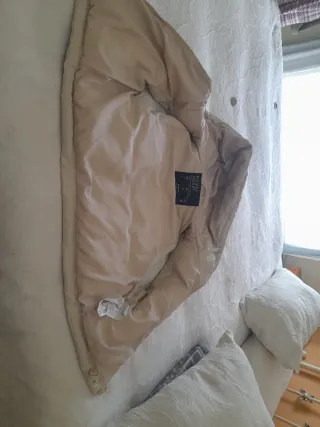 Chaleco de piel beige